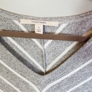41 Hawthorn Tops - 41 Hawthorn grey stripe drop sleeve top M 41 Hawthorn Tops - 41 Hawthorn grey stripe drop sleeve top M